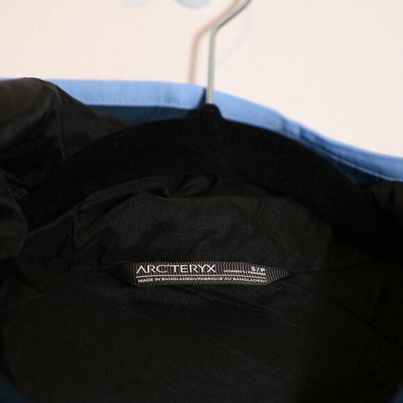 Arc'teryx Womens Atom Hoody Jacket Small Midnight Frost Blue Lightweight Hiking - Picture 5 of 10